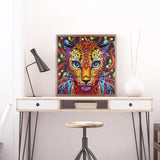 Crystal Rhinestone Diamond Painting Kit - Leopard - Hibah-Diamond painting art studio