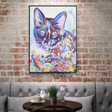 Crystal Rhinestone Diamond Painting Kit - Lovely cat - Hibah-Diamond painting art studio