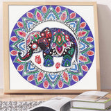 Crystal Rhinestone Diamond Painting Kit - Mandala elephant - Hibah-Diamond?painting art studio