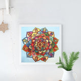 Crystal Rhinestone Diamond Painting Kit - Mandala Flower - Hibah-Diamond painting art studio