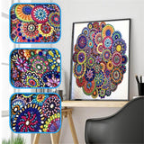 Crystal Rhinestone Diamond Painting Kit - Mandala - Hibah-Diamond painting art studio