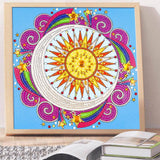 Crystal Rhinestone Diamond Painting Kit - Mandala - Hibah-Diamond painting art studio