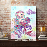 Crystal Rhinestone Diamond Painting Kit - Mermaid and unicorn - Hibah-Diamond?painting art studio