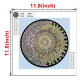 Crystal Rhinestone Diamond Painting Kit - Moon and sun Mandala - Hibah-Diamond painting art studio