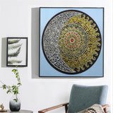 Crystal Rhinestone Diamond Painting Kit - Moon and sun Mandala - Hibah-Diamond painting art studio