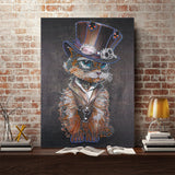 Crystal Rhinestone Diamond Painting Kit - Mr. Animal Cat