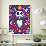 Crystal Rhinestone Diamond Painting Kit - Mr. Halloween Skull - Hibah-Diamond painting art studio