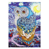 Crystal Rhinestone Diamond Painting Kit - Owl (16x20inch) - Hibah-Diamond painting art studio