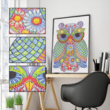 Crystal Rhinestone Diamond Painting Kit - Owl - Hibah-Diamond?painting art studio