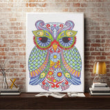 Crystal Rhinestone Diamond Painting Kit - Owl - Hibah-Diamond?painting art studio