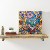 Crystal Rhinestone Diamond Painting Kit - Owl - Hibah-Diamond painting art studio