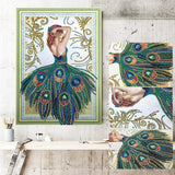 Crystal Rhinestone Diamond Painting Kit - Peacock girl - Hibah-Diamond?painting art studio