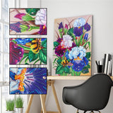 Crystal Rhinestone Diamond Painting Kit - Plants and Flowers