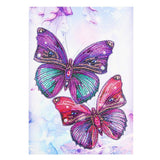 Crystal Rhinestone Diamond Painting Kit - Purple butterfly