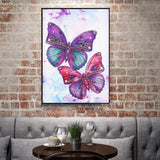 Crystal Rhinestone Diamond Painting Kit | Purple butterfly - Hibah-Diamond?painting art studio