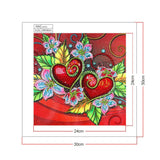 Crystal Rhinestone Diamond Painting Kit - Red heart - Hibah-Diamond?painting art studio