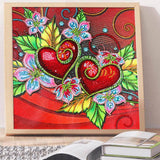 Crystal Rhinestone Diamond Painting Kit - Red heart - Hibah-Diamond?painting art studio