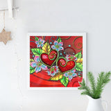 Crystal Rhinestone Diamond Painting Kit - Red heart - Hibah-Diamond?painting art studio