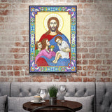 Crystal Rhinestone Diamond Painting Kit | Religious Figure Jesus and Child - Hibah-Diamond painting art studio