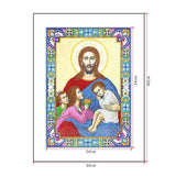 Crystal Rhinestone Diamond Painting Kit | Religious Figure Jesus and Child - Hibah-Diamond painting art studio