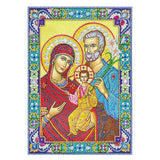 Crystal Rhinestone diamond painting kit - religious figures Virgin and Jesus