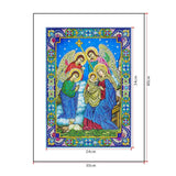 Crystal Rhinestone diamond painting kit | religious figures Virgin and Jesus - Hibah-Diamond painting art studio