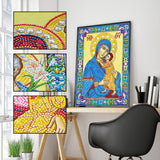 Crystal Rhinestone diamond painting kit - religious figures Virgin Mary and Jesus - Hibah-Diamond?painting art studio