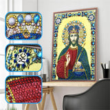 Crystal Rhinestone Diamond Painting Kit -Religious Leaders - Hibah-Diamond?painting art studio