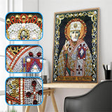 Crystal Rhinestone Diamond Painting Kit -Religious Leaders - Hibah-Diamond?painting art studio