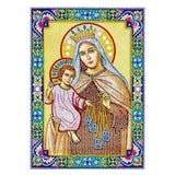 Crystal Rhinestone Diamond Painting Kit - Religious Madonna and Jesus