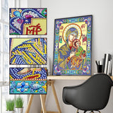 Crystal Rhinestone Diamond Painting Kit - Religious Madonna and Jesus - Hibah-Diamond painting art studio