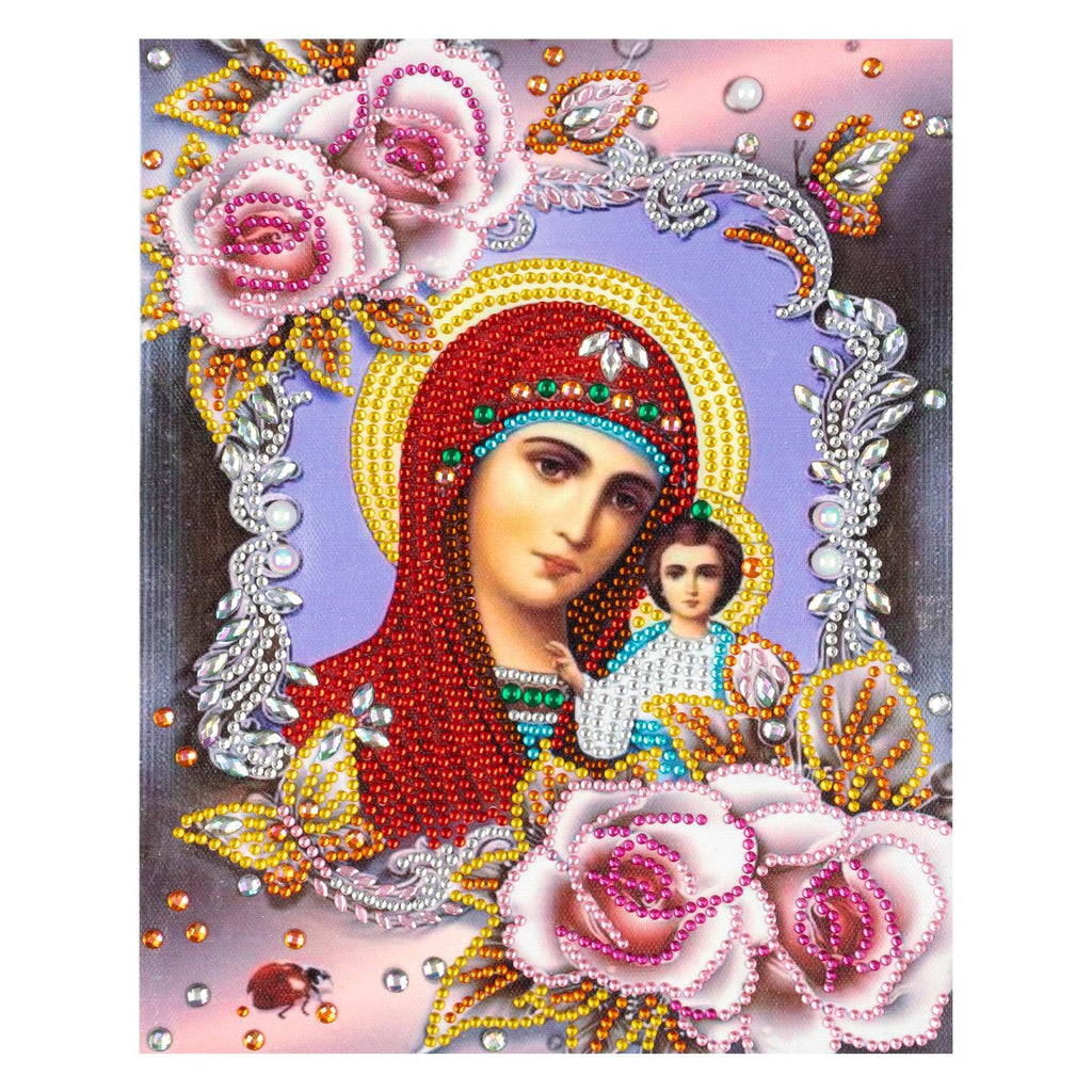 Crystal Rhinestone Diamond Painting Kit - Religious Mary and Jesus – Hibah-Diamond  painting art studio