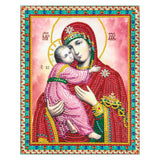 Crystal Rhinestone Diamond Painting Kit - Religious Mary and Jesus - Hibah-Diamond?painting art studio