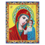 Crystal Rhinestone Diamond Painting Kit - Religious Mary and Jesus - Hibah-Diamond?painting art studio