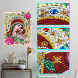 Crystal Rhinestone Diamond Painting Kit - Religious Mary and Jesus - Hibah-Diamond?painting art studio