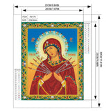 Crystal Rhinestone Diamond Painting Kit - Religious Mary - Hibah-Diamond?painting art studio