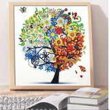 Crystal Rhinestone Diamond Painting Kit -Season Tree - Hibah-Diamond painting art studio