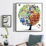 Crystal Rhinestone Diamond Painting Kit -Season Tree - Hibah-Diamond painting art studio