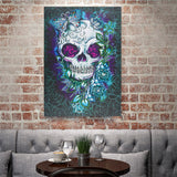 Crystal Rhinestone Diamond Painting Kit - Skull and Crossbones