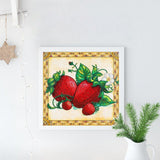 Crystal Rhinestone Diamond Painting Kit | Strawberry - Hibah-Diamond?painting art studio