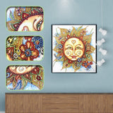 Crystal Rhinestone Diamond Painting Kit | Sun Smiley - Hibah-Diamond painting art studio