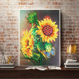 Crystal Rhinestone Diamond Painting Kit | Sunflower - Hibah-Diamond?painting art studio