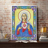 Crystal Rhinestone Diamond Painting Kit | The Virgin of Religious Figures - Hibah-Diamond painting art studio