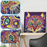 Crystal Rhinestone diamond painting kit | three-eyed civet cat - Hibah-Diamond painting art studio