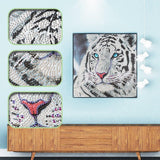 Crystal Rhinestone Diamond Painting Kit | White tiger - Hibah-Diamond?painting art studio