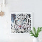 Crystal Rhinestone Diamond Painting Kit | White tiger - Hibah-Diamond?painting art studio