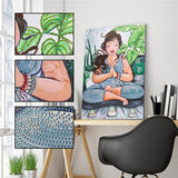 Crystal Rhinestone Diamond Painting Kit - Yoga Woman