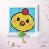 Crystal Rhinestone Full Diamond Painting - Cartoon chicken - Hibah-Diamond?painting art studio