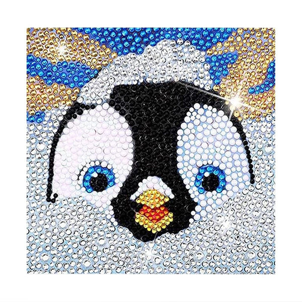  Mimik Cartoon Penguin Diamond Painting,Paint by Diamonds for  Adults, Diamond Art with Accessories & Tools,Wall Decoration  Crafts,Relaxation and Home Wall Decor 8x12 Inch
