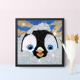 Crystal Rhinestone Full Diamond Painting - Cartoon cute penguin - Hibah-Diamond?painting art studio